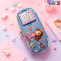 1 PC Random - 3D pencil Case with Built in Calculator - Sofia