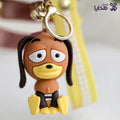 3D Silicone Keychain dog